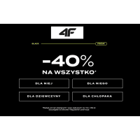 -40% na wszystko przy MWZ 149 zł w 4F