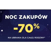 Noc Zakupów -70% na ubrania dla całej rodziny w 5.10.15 