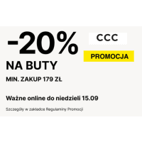 -20% rabatu na buty przy MWZ 179 zł w CCC