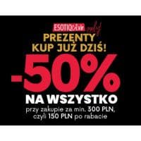 -50% na bieliznę ESOTIQ z nowej kolekcji dla zamówień od 300zł 