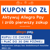 Kupon 50 zł za pierwszy zakup przez Allegro Pay na Allegro