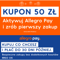 Kupon 50 zł za pierwszy zakup przez Allegro Pay