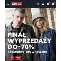 -20% na wyprzedaż z oferty letniej w Big Star