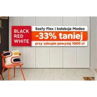 33% rabatu na kolekcje Model i szafy Flex przy MWZ 1200 zł w Twojemeble.pl