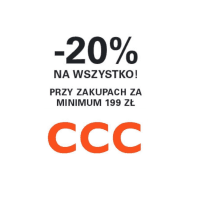 - 20% na przecenione i nieprzecenione artykuły przy MWZ 199z ł w CCC