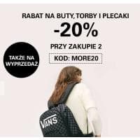 Buty, torby, plecaki -20% taniej przy zakupie 2 produktów w CCC