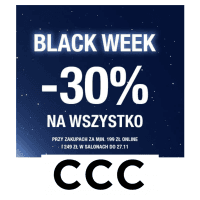 -30% rabatu na WSZYSTKO w CCC