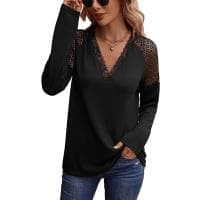 Damska bluzka Drop Shoulder z długim rękawem rozm. L za 25,99 zł na Amazon.pl