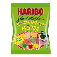 HARIBO kwaśne żelki Mopsy  za 16,58 zł na Amazon.pl