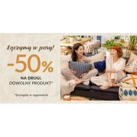 -50% rabatu na drugi produkt w Homla