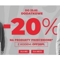 -20% na produkty przecenione w sklepie internetowym House