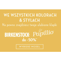 Letnie obuwie Birkenstock i Papillo do 50% taniej w Limango