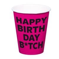 Kubki jednorazowe Happy Birthday B*tch 8 szt. za 5,66 zł na Amazon.pl