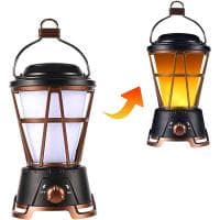 Wodoszczelna lampa kempingowa LED w stylu retro za 18,55 zł na Amazon.pl