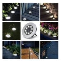 Lampa solarna wbijana srebrny 4 szt. za 39,99 zł na Allegro