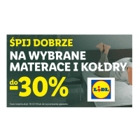 Do -30% taniej na wybrane kołdry i materace w Lidl