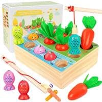 Drewniana zabawka Montessori Łowienie ryb za 10,99 zł na Amazon.pl