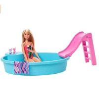 Mattel Lalka Barbie + Basen Ze Zjeżdżalnią za 39,99zł na Amazon.pl
