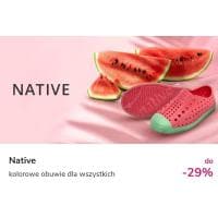 Kolorowe buty Native do -29% taniej w Limango