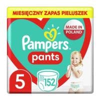 Pieluchomajtki Pampers 5 na 12-15 kg 152 szt. za 110,49 zł na Amazon.pl