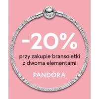 Pandora -20% przy zakupie bransoletki z dwoma charmsami