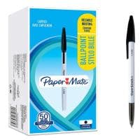 50 szt. Długopisy czarne Paper Mate za 18,95 zł na Amazon.pl