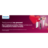 Kup 2 produkty Philips i otrzymaj 50 zł rabatu na każdy w Media Markt