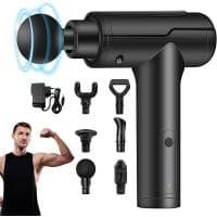 Pistolet do masażu + 6 głowic masujących HyAdierTech LED za 106 zł na Amazon.pl