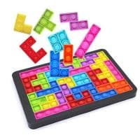 Gra Building Block Pop It Puzzle Tetris zabawka typu Fidget za 30,01 zł na Aliexpress