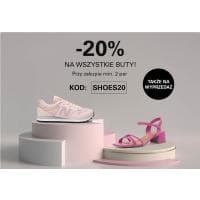 -20% rabatu na wszystkie buty przy zakupie min. 2 par w CCC