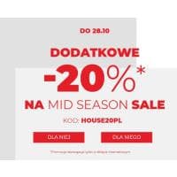 -20% rabat na zakupy w sklepie internetowym House