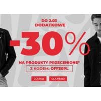 -30% na produkty przecenione w sklepie internetowym House