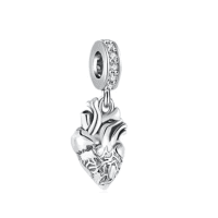 MD charms zawieszka anatomiczne serce srebro 925 za 54,50 zł na Allegro