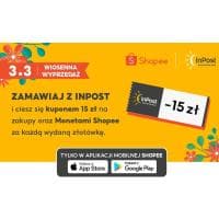 Rabat -15 zł na pierwsze zakupy w Shopee