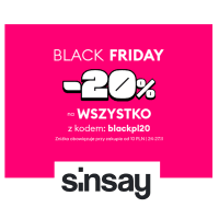 -20% rabatu na WSZYSTKO w Sinsay