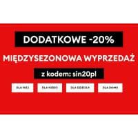 Sinsay -20% na produkty przecenione oraz darmowa dostawa bez MWZ