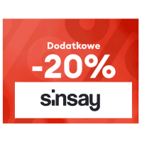 Dodatkowe 20% rabatu na wyprzedaż w Sinsay