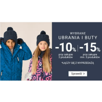 Wybrane ubrania i buty -10% i -15% taniej w Smyku