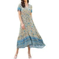 Długa sukienka w stylu boho rozm. XXL za 9,99 zł na Amazon.pl