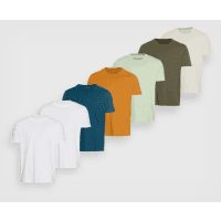 Pier One 7 PACK ROUNDED HEM STRAIGHT - T-shirt basic za 72 zł w Zalando Lounge