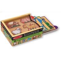 Melissa & Doug Zestaw drewnianych 4 układanek ze zwierzętami za 21,99 zł na Amazon.pl