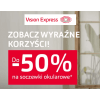 Do -50% na soczewki okularowe w Vision Express