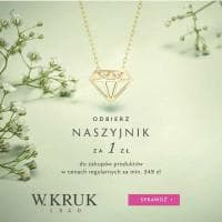 Naszyjnik Diament srebrny pozłacany za 1 zł przy MWZ 349 zł w W.Kruk