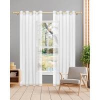 Zestaw 2 zasłon z woalu z oczkami 175 x 140 cm za 17,96 zł na Amazon.pl