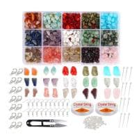 Zestaw DIY Biżuteria z kamieniami naturalnymi 893 el. za 55,94 zł na Amazon.pl