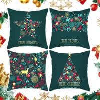 4 poszewki na poduszkę Święta 45x45 cm za 10 zł na Amazon.pl