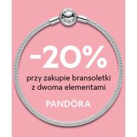 Pandora -20% przy zakupie bransoletki z dwoma charmsami