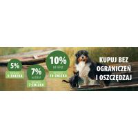 5%, 7% lub 10% rabatu na całe zakupy w Zooplus