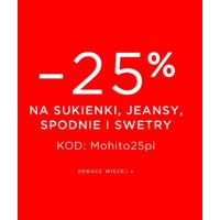- 25% na sukienki, jeansy, spodnie i swetry w MOHITO